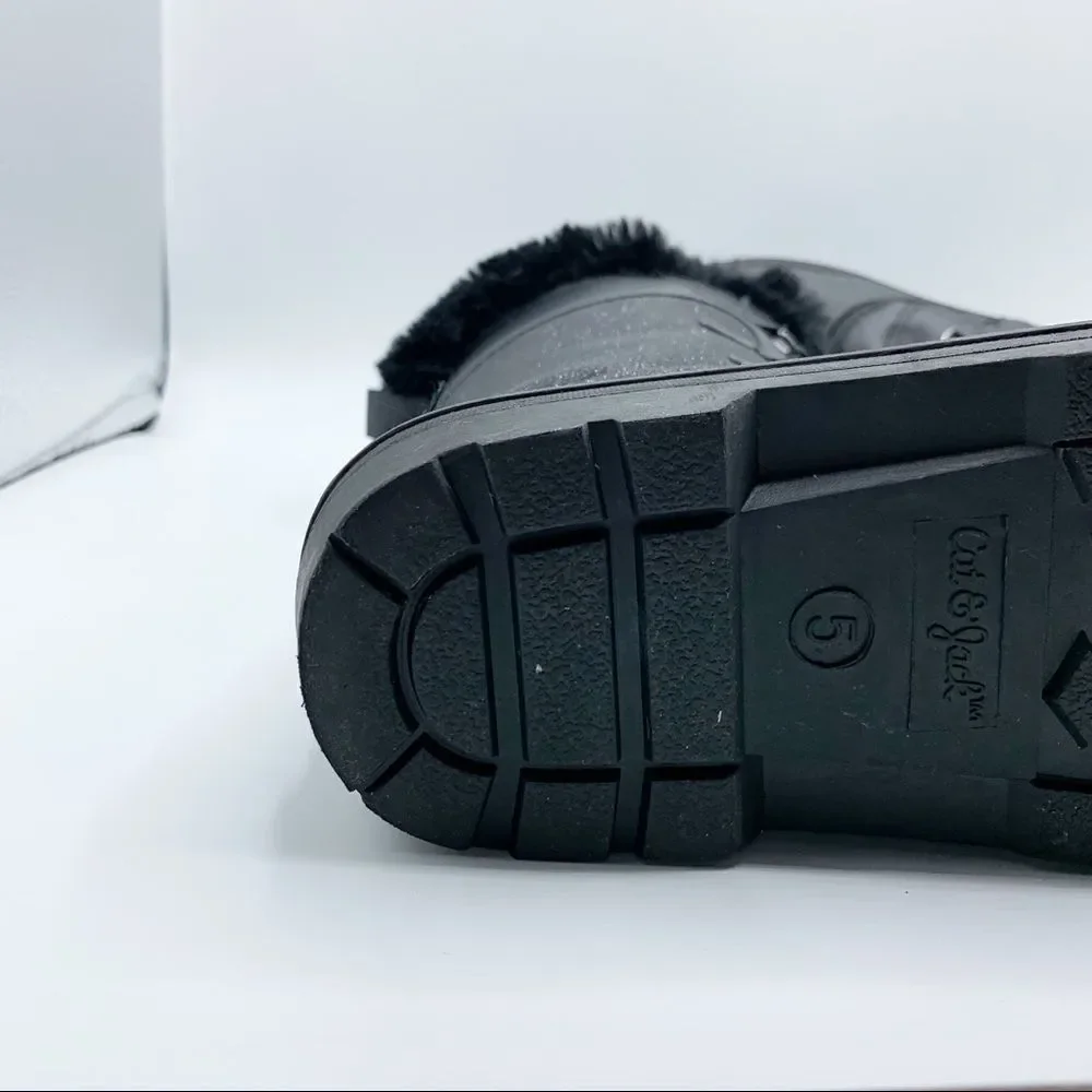 Cat &‎ Jack Thermolite Black Sparkle Winter Boots